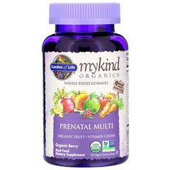 Мультивітаміни для вагітних органік для веганів смак ягід Garden of Life (Prenatal Multi Mykind Organics) 120 жувальних цукерок