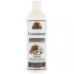 Глибоко зволожуючий кондиціонер, кокос, Deep Moisturizing Conditioner, Coconut, Okay, 355 мл