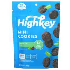 HighKey, Міні-печиво, шоколад та м'ята, 2 унції (56,6 г)