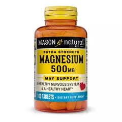 Магній Mason Natural (Magnesium Extra Strength) 500мг 100 таблеток