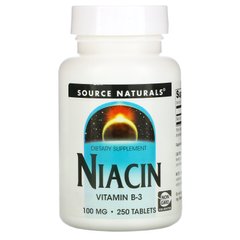 Ниацин Витамин B3 Source Naturals (Niacin Vitamin B3) 250 таблеток купить в Киеве и Украине