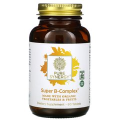 Комплекс вітамінів В органік The Synergy Company (Super B-Complex) 60 таблеток