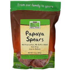 Папайя ростки Now Foods (Papaya Spears No Sulfur) 340 г купить в Киеве и Украине