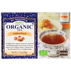 Чай с ароматом золотого персика органический St. Dalfour (Peach Tea) 25 пакетов 50 г купить в Киеве и Украине