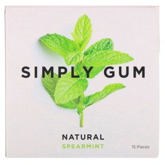 М'ята натуральна, Simply Gum, 15 штук