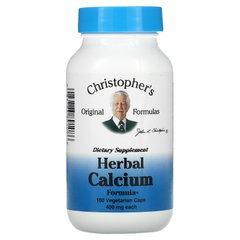 Растительная формула кальция Christopher's Original Formulas (Herbal Calcium Formula) 425 мг 100 капсул купить в Киеве и Украине