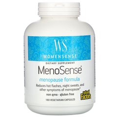 WomenSense, MenoSense, формула для підтримки організму при менопаузі, Natural Factors, 180 вегетаріанських капсул