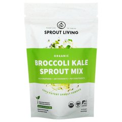 Суміш паростків FD, брокколі і капуста, Sprout Living, 4 унції (113 г)