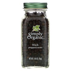 Зерна черного перца, Simply Organic, 2.65 унций (75 г) купить в Киеве и Украине