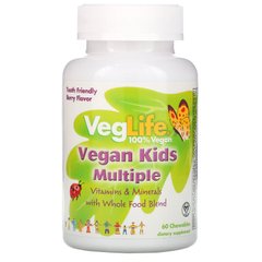 Вегетарианские мультивитамины для детей VegLife (Multiple) 60 таблеток купить в Киеве и Украине
