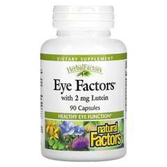 Препарат Eye Factors с 2 мг лютеина, Natural Factors, 90 капсул купить в Киеве и Украине