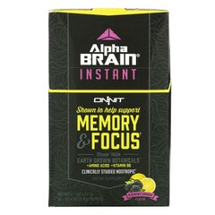 Препарат для мозку і фокуса, смак ожинового лимонаду, AlphaBRAIN Instant, Memory & Focus, Blackberry Lemonade Flavor, Onnit, 30 пакетів по 3,9 г (0,14 унції) кожен