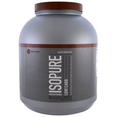 IsoPure, білковий порошок з низьким вмістом вуглеводів, голландський шоколад, Nature's Best, IsoPure, 2,04 кг