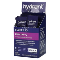 Hydrant, Sleep, суміш перед сном, бузина, 12 пакетиків, по 0,21 унції (6,06 г) кожна