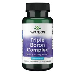 Комплекс Tri Boron 3 мг Swanson (Tri Boron Complex 3mg) 250 капсул