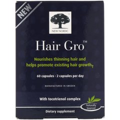 Догляд за волоссям, Hair Gro, New Nordic US Inc, 60 капсул