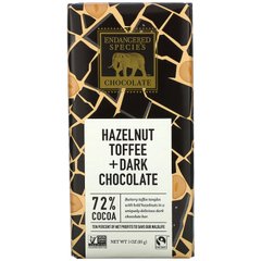 Шоколад с фундуком и тоффи Endangered Species Chocolate (Dark Chocolate) 85 г купить в Киеве и Украине