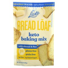 Livlo, Bread Loaf, смесь для кето-выпечки с миндалем и льном, 9,9 унции (280 г) купить в Киеве и Украине