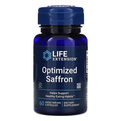 Оптимізований шафран з сатіреалом, Optimized Saffron with Satiereal, Life Extension, 60 вегетаріанських капсул