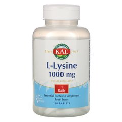 L-лізин KAL (L-Lysine) 1000 мг 100 таблеток