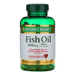 Риб'ячий жир Nature's Bounty (Fish Oil) 1000 мг 145 капсул швидкого вивільнення