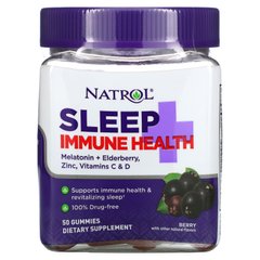 Natrol, Sleep + Immune Health, Berry, 50 жувальних цукерок