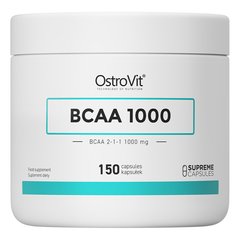 Аминокислоты БЦАА 2-1-1 OstroVit (BCAA) 1000 мг 150 капсул купить в Киеве и Украине
