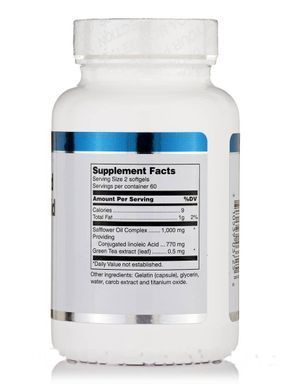 КЛК Кон'югована лінолева кислота Douglas Laboratories (KLA Conjugated Linoleic Acid) 120 м'яких гелів