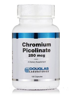 Хром Пиколинат Douglas Laboratories (Chromium Picolinate) 250 мкг 100 капсул купить в Киеве и Украине