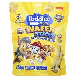 Hot Kid, Toddler Mum-Mum&reg;, Wafer Sticks, Paw Patrol&trade;, 18+ Months, White Cheddar Cheese, 14 Sticks, 2.47 oz (70 g)