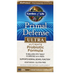 Пробиотик Garden of Life (Primal Defense Ultra) 15 млрд КОЕ 90 капсул купить в Киеве и Украине