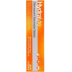 Fizzing electrolyte, natural orange flavor.