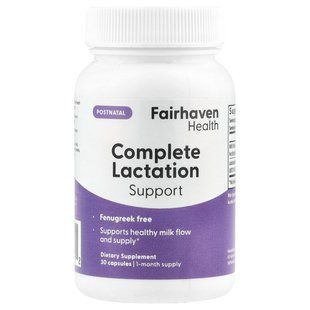 Fairhaven Health, Complete Lactation Support, 30 Capsules