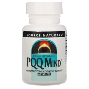 ПХХ для мозга, пирролохинолинхинон, метоксантин, PQQ Mind, Source Naturals, 60 таблеток купить в Киеве и Украине