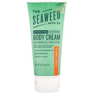 Moisturizing soothing body cream, citrus-vanilla, The Seaweed Bath Co., 6 fl oz (177 ml).