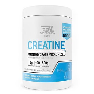 Креатин моногидрат чистый Bodyperson Labs (Creatine monohydrate) 500 г купить в Киеве и Украине