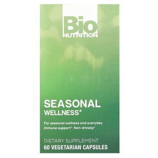 Bio Nutrition, Seasonal Wellness, 60 Vegetarian Capsules купить в Киеве и Украине