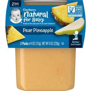 Gerber, Грушевый ананас, натурщик, 2 упаковки по 4 унции (113 г) каждая купить в Киеве и Украине