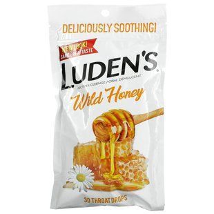 Luden's, Леденцы с пектином, успокаивающее средство для полости рта, дикий мед, 30 капель для горла купить в Киеве и Украине
