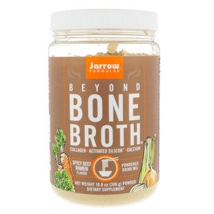 Костный бульон Jarrow Formulas (Beyond bone broth) со вкусом пряного говяжьего рамена 306 г купить в Киеве и Украине