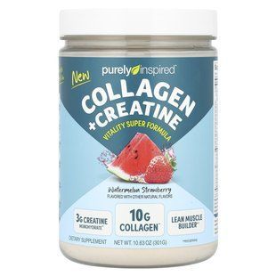Purely Inspired, Collagen + Creatine, Watermelon Strawberry, 10.63 oz (301 g) купить в Киеве и Украине