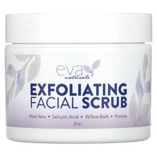 Eva Naturals, Exfoliating Facial Scrub, 2 oz