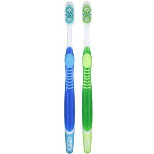 Зубная щетка Vivid, средняя, 3D White, Vivid Toothbrush, Medium, Oral-B, 2 щетки купить в Киеве и Украине
