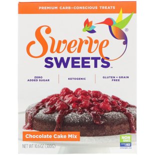 Sweets, Шоколадная смесь для торта, Swerve, 10,6 унции (300 г) купить в Киеве и Украине