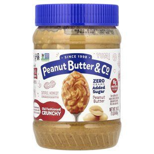 100% натуральное, хрустящее арахисовое масло по старинному рецепту, Peanut Butter & Co., 16 унц. (454 г) купить в Киеве и Украине