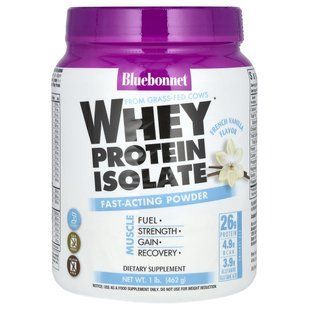 Bluebonnet Nutrition, Whey Protein Isolate, French Vanilla, 1 pound (462 g)