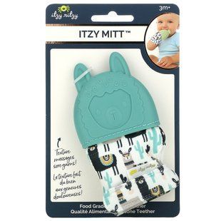 Itzy Ritzy, Itzy Mitt, пищевой силиконовый прорезыватель, от 3 месяцев, лама, 1 прорезыватель купить в Киеве и Украине