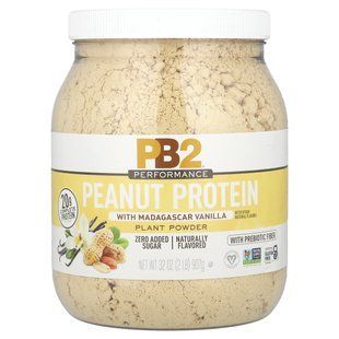 PB2 Foods, Performance, арахисовый протеин с мадагаскарской ванилью, 2 фунта (907 г) купить в Киеве и Украине