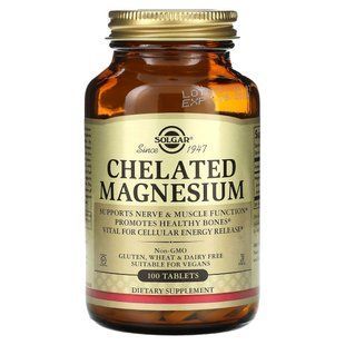Хелатный магний Solgar (Chelated Magnesium) 250 таблеток купить в Киеве и Украине