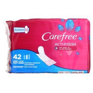 Carefree, Acti-Fresh, Daily Liners, Regular, Unscented, 42 Liners купить в Киеве и Украине